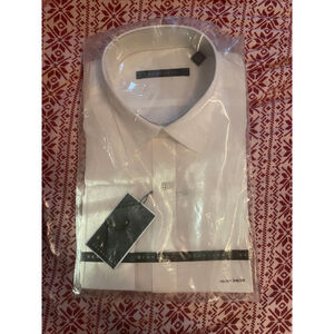 Men's Sean John White Dress Shirt Neck 16.5 34/35